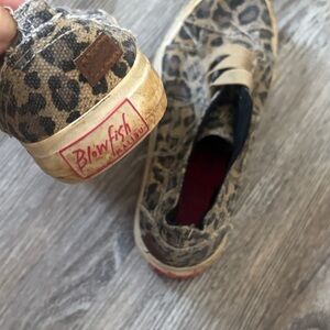 Blowfish Kids Tan Leopard Sneakers